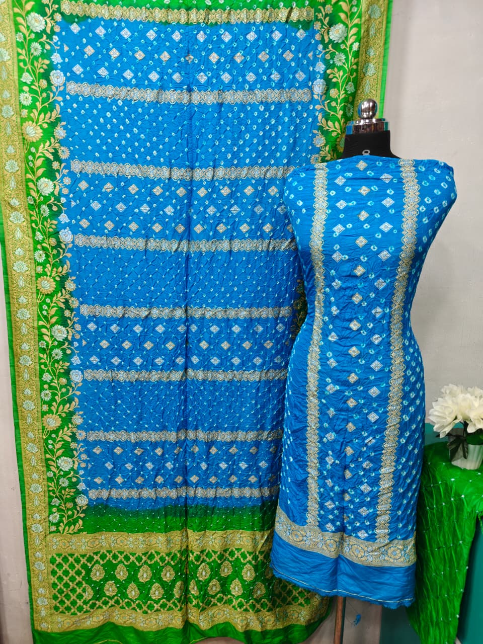 Ready-made Bandhani dress